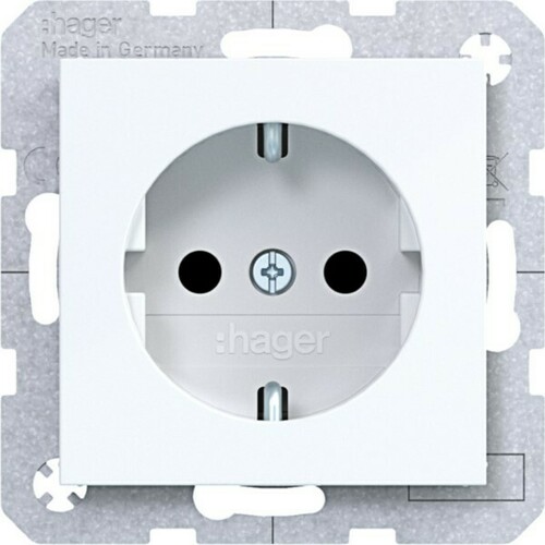 Hager Std. SCHUKO erh. BS SLKL Ax/Cx liweiß gl WAS1400WG Hager Std. SCHUKO erh. BS SLKL Ax/Cx liweiß gl WAS1400WG