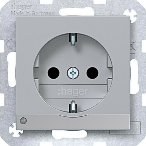 Hager SD SCHUKO O.-Licht EHBS Ax/Cx ta matt la WAS1462TA Hager SD SCHUKO O.-Licht EHBS Ax/Cx ta matt la WAS1462TA