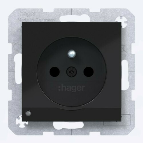 Hager STD SKT LED-O.Li EHBS SLKL Ax/Cx schwarz gl WAS1862BG Hager STD SKT LED-O.Li EHBS SLKL Ax/Cx schwarz gl WAS1862BG