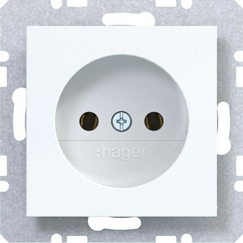Hager Steckd. o. Schutzk. SK Ax/Cx liweiß gl WAS5100WG Hager Steckd. o. Schutzk. SK Ax/Cx liweiß gl WAS5100WG