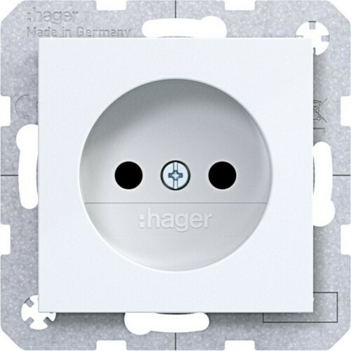 Hager Std. o. Schutzk. erh. BS Ax/Cx liweiß gl WAS5200WG Hager Std. o. Schutzk. erh. BS Ax/Cx liweiß gl WAS5200WG