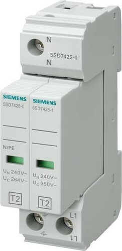 Siemens Dig.Industr. Überspannungsableiter Typ2 350V 2P 5SD7422-0