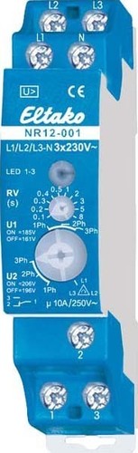 Eltako Netzüberwachungsrelais 1U 10A NR12-001-3x230V