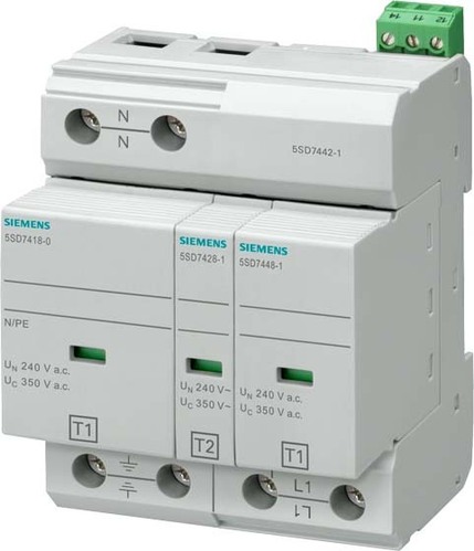 Siemens Dig.Industr. Kombi-Ableiter Typ 1+2 350V TN-S/TT 2P 5SD7442-1