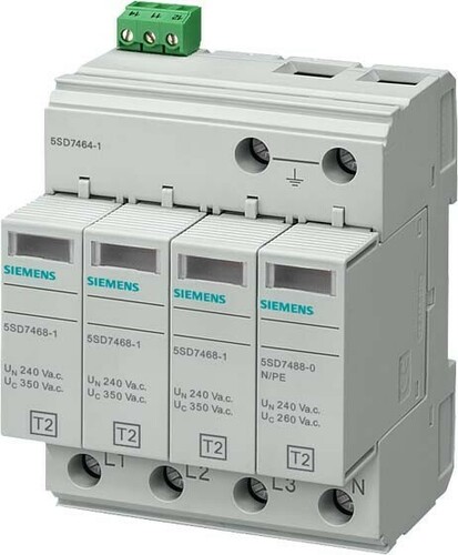 Siemens Dig.Industr. Überspannungsableiter Typ2 350V TN-S/TT FA 5SD7464-1