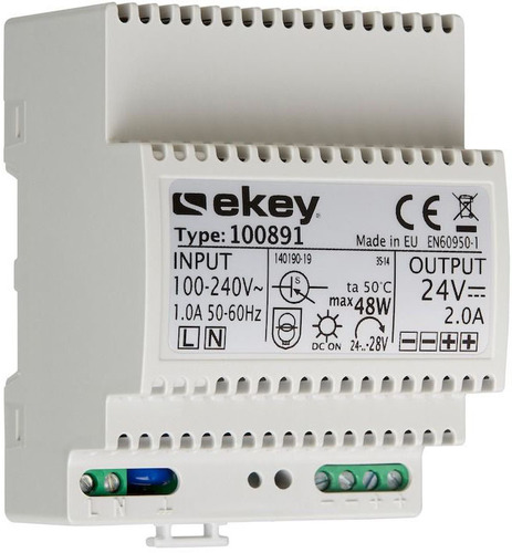 Ekey (AT) Hutschienennetzteil 230VAC - 24VDC 2A 100 891