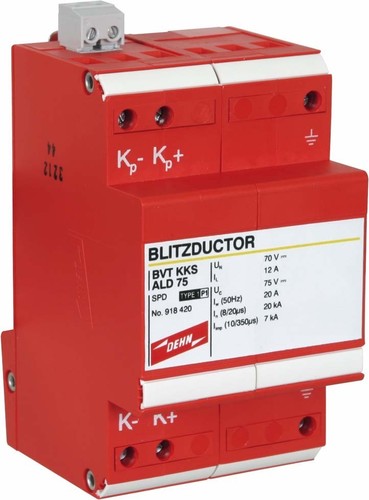 DEHN Kombi-Ableiter Blitzductor VT BVT KKS ALD 75