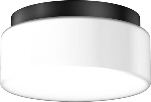 RZB Opalglasleuchte opal-mt schwarz A60 75W 21101.003