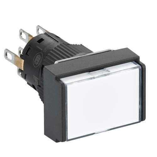 Schneider Electric Leuchtdrucktaster, weiß D 16mm, 24V, 2ÖS XB6EDW1B2P Schneider Electric Leuchtdrucktaster, weiß D 16mm, 24V, 2ÖS XB6EDW1B2P