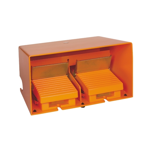 Schneider Electric Fußschalter, doppelt m. Schutzh. 2Ö+2S XPER5100D