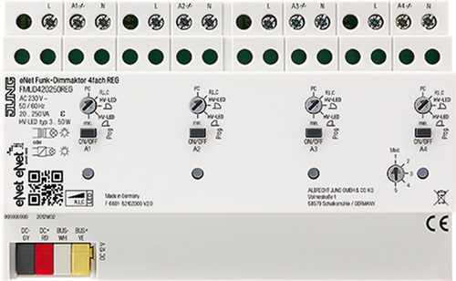 Jung Funk-Universaldimmer 4-kanalig, REG FM UD 420250 REG