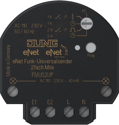 Jung Funk-Universalsender 2-kanalig FM US 2 UP Jung Funk-Universalsender 2-kanalig FM US 2 UP