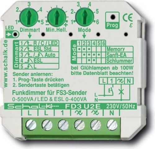 Schalk Funk-Universal-Dimmer FD3 U2E