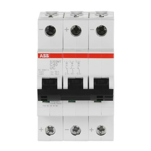 ABB Stotz S&J Sicherungsautomat 10kA 40A 3P S203MT-C40UC ABB Stotz S&J Sicherungsautomat 10kA 40A 3P S203MT-C40UC