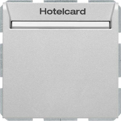 Berker Relais-Schalter Hotelcard aluminium matt 16408984 Berker Relais-Schalter Hotelcard aluminium matt 16408984