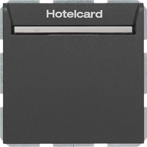 Berker Relais-Schalter Hotelcard anthrazit matt 16409906 Berker Relais-Schalter Hotelcard anthrazit matt 16409906