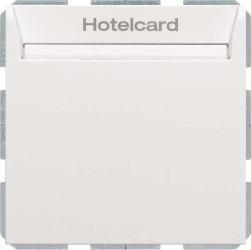 Berker Relais-Schalter Hotelcard polarweiß matt 16409909 Berker Relais-Schalter Hotelcard polarweiß matt 16409909