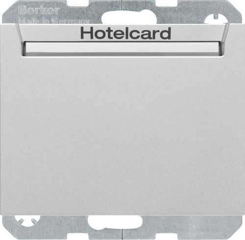 Berker Relais-Schalter Hotelcard aluminium matt 16417134