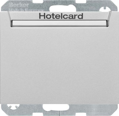 Berker Relais-Schalter Hotelcard aluminium matt 16417134 Berker Relais-Schalter Hotelcard aluminium matt 16417134