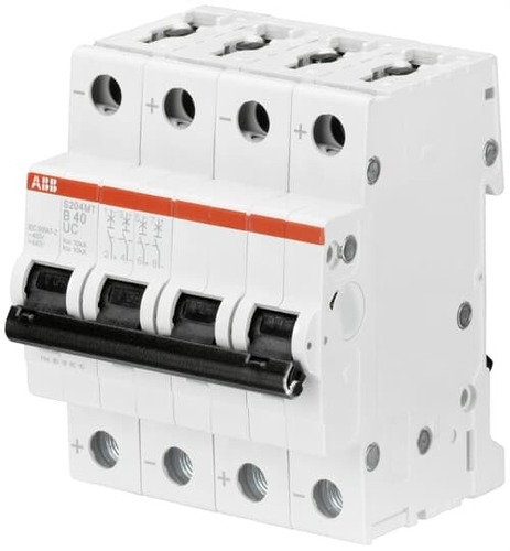 ABB Stotz S&J Sicherungsautomat 10kA 40A 4P S204MT-B40UC ABB Stotz S&J Sicherungsautomat 10kA 40A 4P S204MT-B40UC