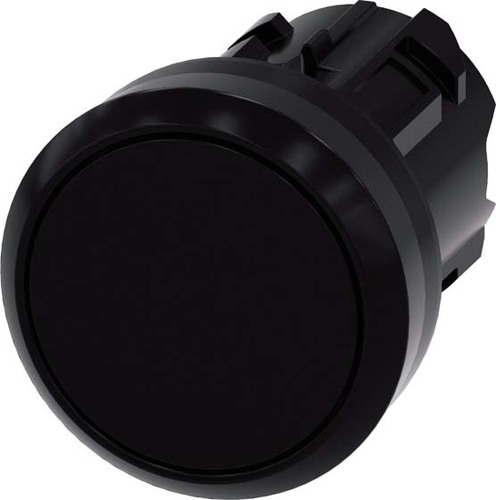 Siemens Dig.Industr. Drucktaster 22mm,rund,schwarz 3SU1000-0AA10-0AA0