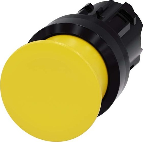 Siemens Dig.Industr. Pilzdrucktaster 22mm, rund, gelb 3SU1000-1AD30-0AA0