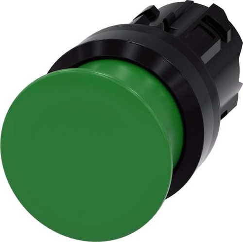 Siemens Dig.Industr. Pilzdrucktaster 22mm, rund, grün 3SU1000-1AD40-0AA0