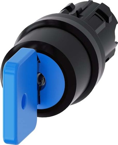 Siemens Dig.Industr. Schlüsselschalter O.m.R 22mm, rund, blau 3SU1000-4GL11-0AA0