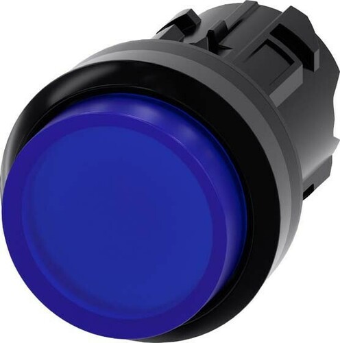 Siemens Dig.Industr. Drucktaster 22mm, rund, blau 3SU1001-0BB50-0AA0