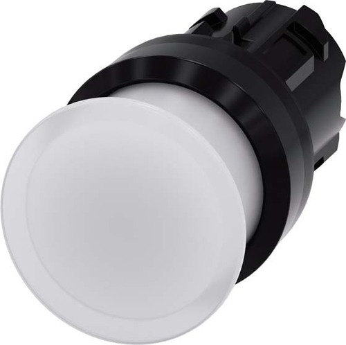 Siemens Dig.Industr. Pilzdrucktaster 22mm, rund, weiß 3SU1001-1AD60-0AA0