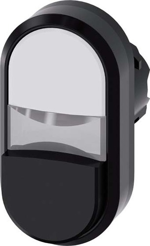 Siemens Dig.Industr. Doppeldrucktaster weiß, schwarz 3SU1001-3BB61-0AA0