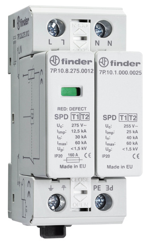 Finder Überspannungsableiter Typ 1, Varistor 7P.12.8.275.1012