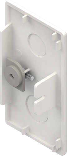 HKL Endstück lichtgrau 60x190 RAL7035 EG60190.8