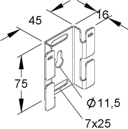 Niedax Montagebügel GRMB 50 E3