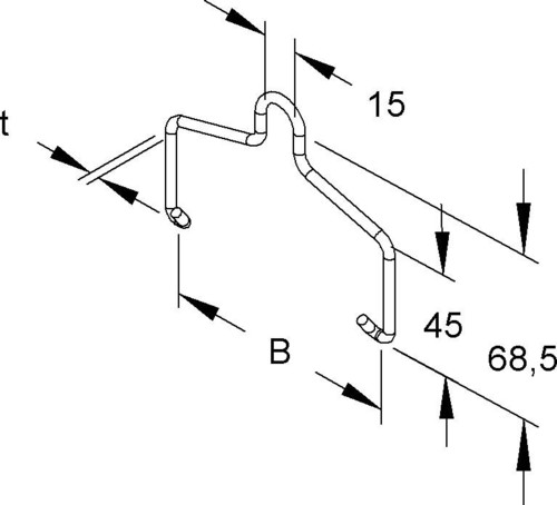 Niedax Einhängebügel REBA 50 E3