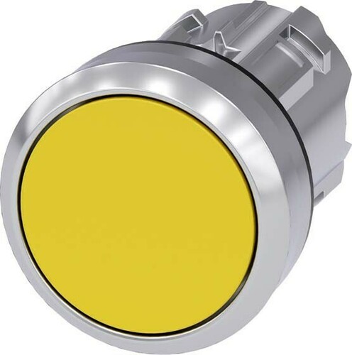 Siemens Dig.Industr. Drucktaster 22mm, rund, gelb 3SU1050-0AB30-0AA0