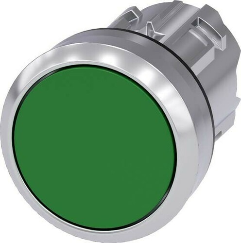 Siemens Dig.Industr. Drucktaster 22mm, rund, grün 3SU1050-0AB40-0AA0