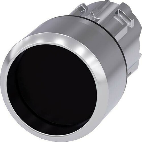 Siemens Dig.Industr. Drucktaster 22mm, rund, schwarz 3SU1050-0CB10-0AA0