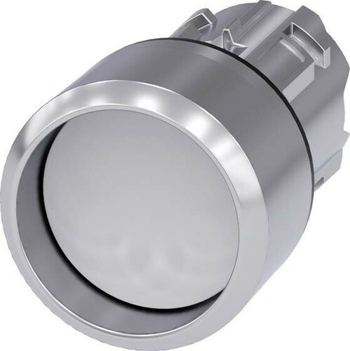 Siemens Dig.Industr. Drucktaster 22mm, rund, weiß 3SU1050-0CB60-0AA0