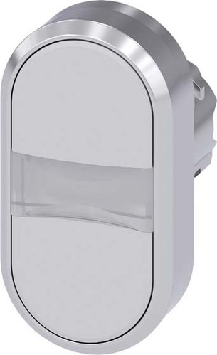 Siemens Dig.Industr. Doppeldrucktaster weiß, weiß 3SU1050-3AB66-0AA0