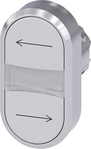 Siemens Dig.Industr. Doppeldrucktaster 22mm, rund, weiß 3SU1050-3AB66-0AM0