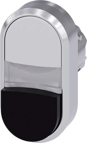Siemens Dig.Industr. Doppeldrucktaster weiß, schwarz 3SU1050-3BB61-0AA0