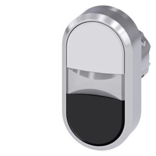 Siemens Dig.Industr. Doppeldrucktaster schwarz, weiß 3SU1051-3AB61-0AA0