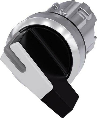 Siemens Dig.Industr. Knebelschalter schwarz, weiß 3SU1052-2CC60-0AA0