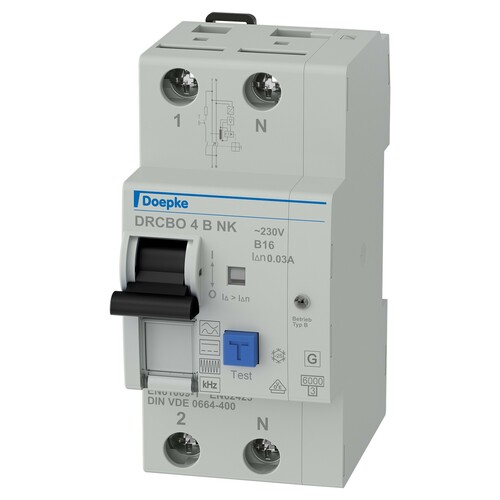 Doepke FI/LS-Kombination B16A 0,03A DRBCO4B16/0,03/1NBNK Doepke FI/LS-Kombination B16A 0,03A DRBCO4B16/0,03/1NBNK