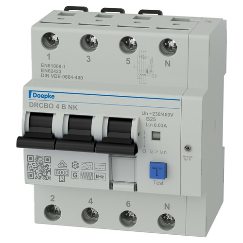 Doepke FI/LS-Kombination B25A 0,03A DRCBO4B25/0,03/3NBNK