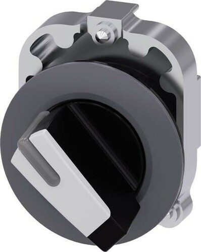 Siemens Dig.Industr. Knebelschalter metall,schwarz,weiß 3SU1062-2DF60-0AA0