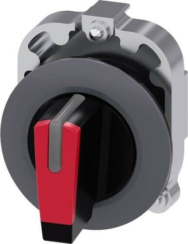 Siemens Dig.Industr. Knebelschalter metall, matt, rot 3SU1062-2DL20-0AA0