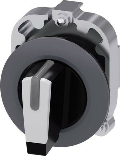 Siemens Dig.Industr. Knebelschalter metall,schwarz,weiß 3SU1062-2DM60-0AA0