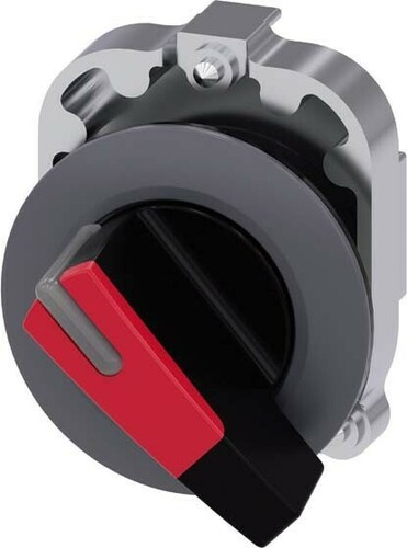 Siemens Dig.Industr. Knebelschalter metall, matt, rot 3SU1062-2EC20-0AA0